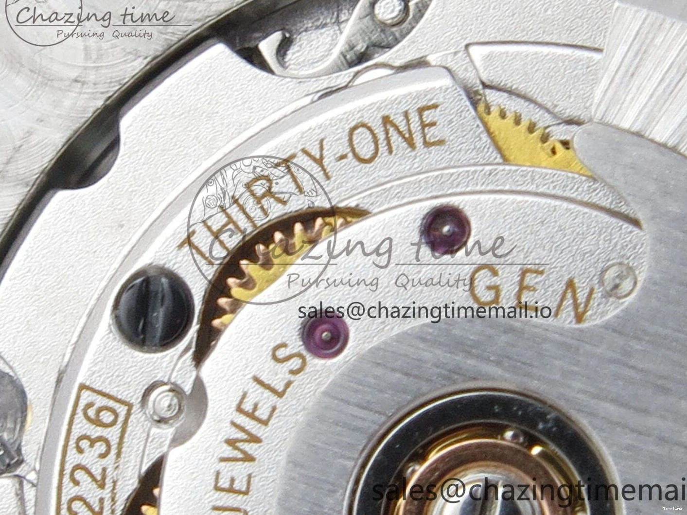 MiroTime 0114 DateJust 31 278274 THBF 1:1 Best Edition 904L Steel Purple Roman Dial on SS Jubilee Bracelet HZ Cal. Breathable 43